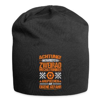Zweiradmechatroniker Motorrad Motorcycle Mechanic - Jersey-Beanie - Schwarz - Vorne