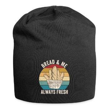 Funny bread baker - Jersey Beanie - black - Front