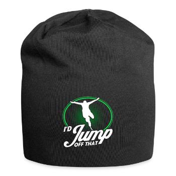 Extremsport Bungee Springen Bungee Springer - Jersey-Beanie - Schwarz - Vorne