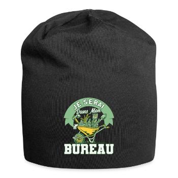 Schrebergarten Garten Gartenarbeit Geschenk - Jersey-Beanie - Schwarz - Vorne
