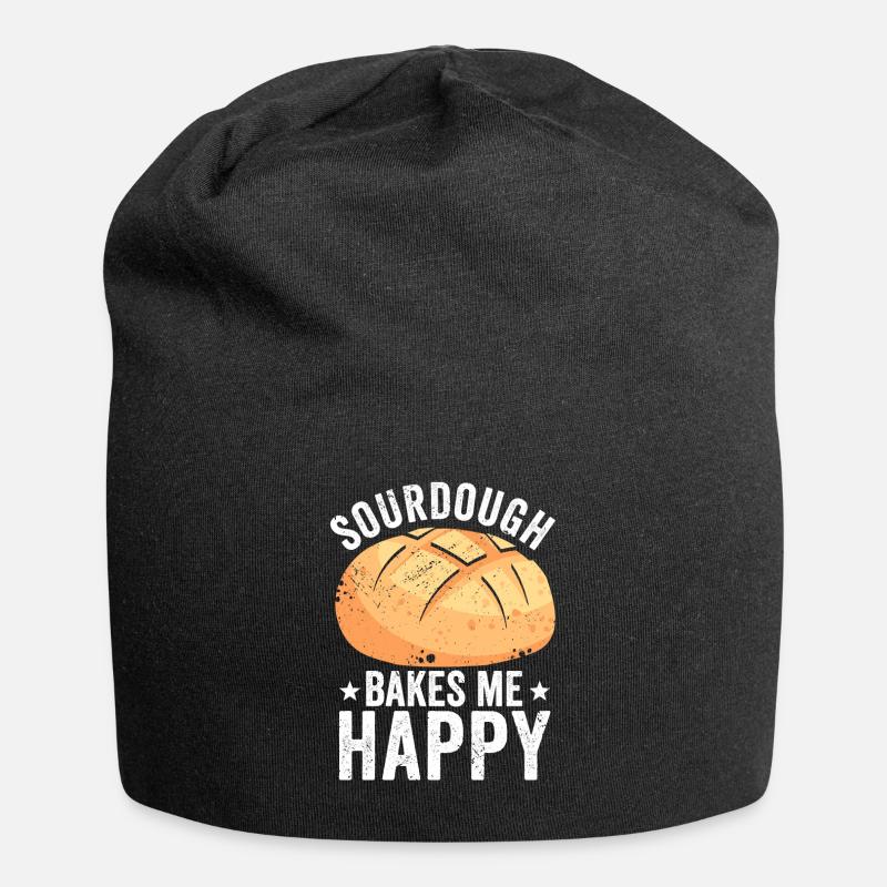 Lustiger Brotbacken-Bäcker - Jersey-Beanie - Schwarz