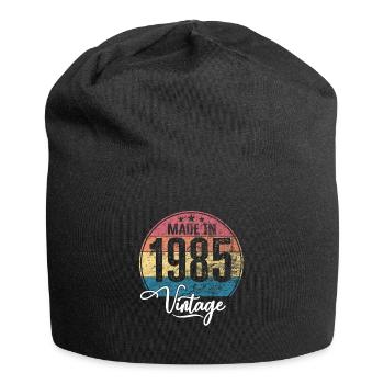 Millésime Fabriqué en 1985 Année de naissance 1985 Anniversaire - Bonnet en jersey - noir - Devant
