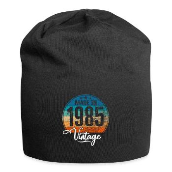 Millésime Fabriqué en 1985 Année de naissance 1985 Anniversaire - Bonnet en jersey - noir - Devant