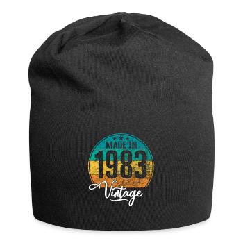 Vintage Made in 1983 Geburtsjahr 1983 Geburtstag - Jersey-Beanie - Schwarz - Vorne