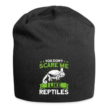 Snake Reptiles Reptiles Reptile Lovers Cadeau - Bonnet en jersey - noir - Devant