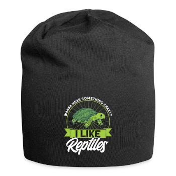 Reptile Lizards Reptile Lovers Gift - Bonnet en jersey - noir - Devant