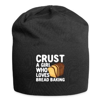 Funny bread baker - Jersey Beanie - black - Front