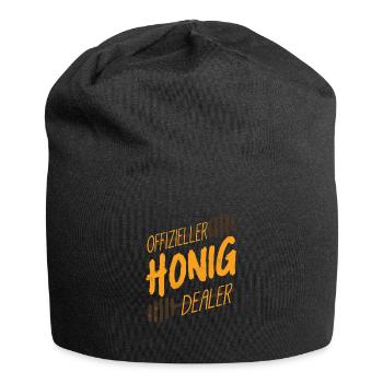 Offizieller Honig Dealer, Bienenzucht, Imker - Jersey-Beanie - Schwarz - Vorne