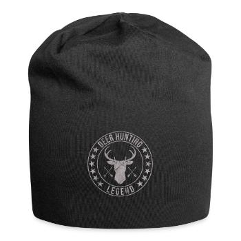 Deer Hunting Legend Red Hunting Deer Antlers - Jersey Beanie - black - Front