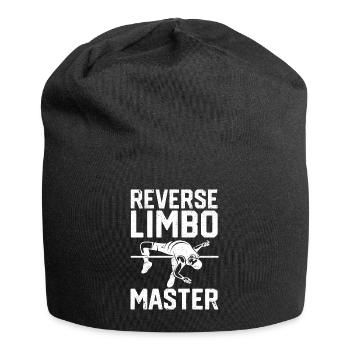 Lustiger Stabhochsprung Stabhochsprung - Jersey-Beanie - Schwarz - Vorne