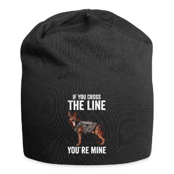Polizeibeamter Polizeihund - Jersey-Beanie - Schwarz - Vorne