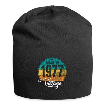 Vintage Fabriqué en 1977 Année de naissance 1977 Anniversaire - Bonnet en jersey - noir - Devant