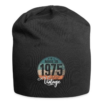 Vintage Made in 1975 Year of birth 1975 Birthday - Jersey Beanie - black - Front