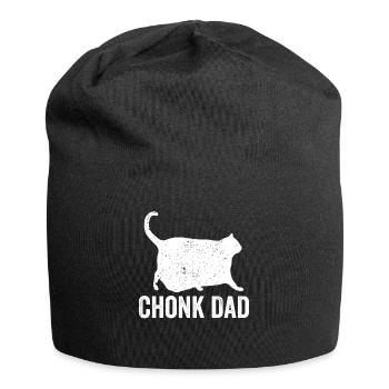 Chonk Meme Cat Chonk Dad - Jersey Beanie - black - Front