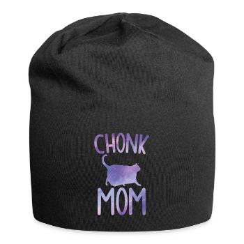 Chonk Meme Cat Chonk Mama - Jersey Beanie - black - Front
