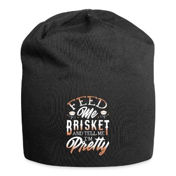 Brisketliebhaber, Briskets, BBQ - Jersey Beanie - black - Front