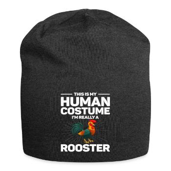 C’est mon costume humain je suis vraiment coq - Bonnet en jersey - charbon - Devant