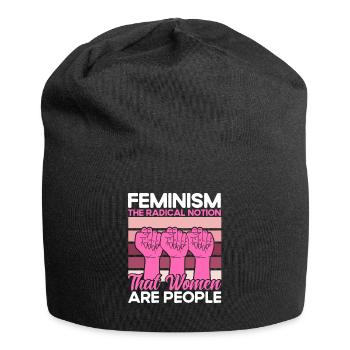 Autonomisation de l’égalité des sexes F - Bonnet en jersey - noir - Devant