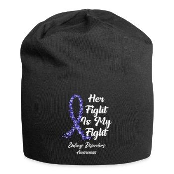 Her Fight Is My Fight In This Family We Fight - Jersey Beanie - black - Front