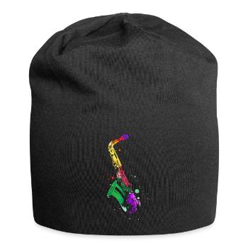 Saxophone, SAXophonist - Jersey Beanie - black - Front