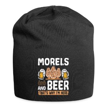 Beer Drinking Morel Hunting - Jersey-Beanie - Schwarz - Vorne