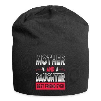 Mother Daughter Best Friend - Jersey Beanie - black - Front