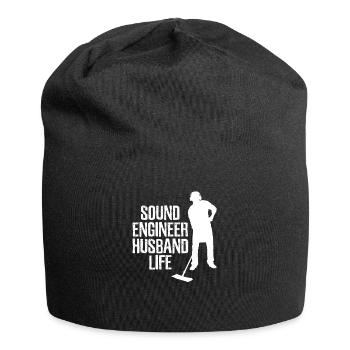 Sound Engineer Sound Engineer Husband - Jersey Beanie - black - Front