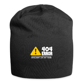 Computer and programmer geek. 404 Errors - Jersey Beanie - black - Front