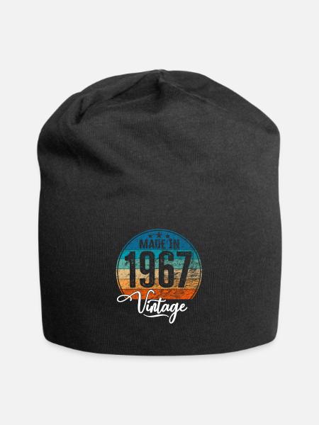 Vintage Made in 1967 Geburtsjahr 1967 Geburtstag - Jersey-Beanie - Schwarz