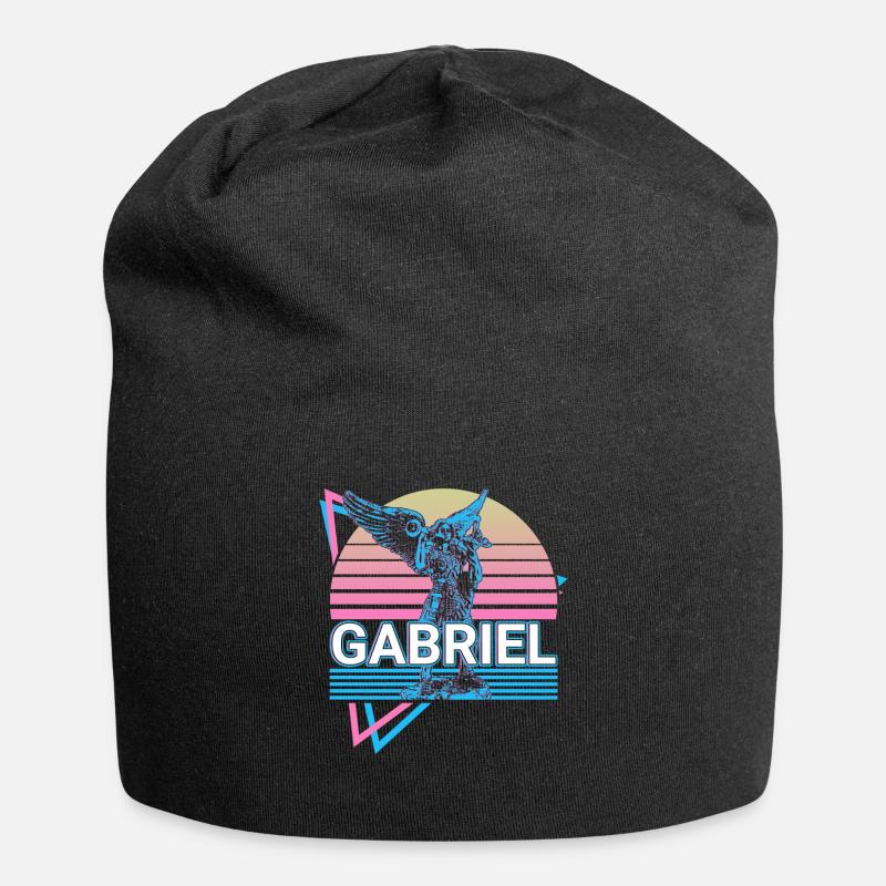Gabriel Erzengel Retro - Jersey-Beanie - Schwarz