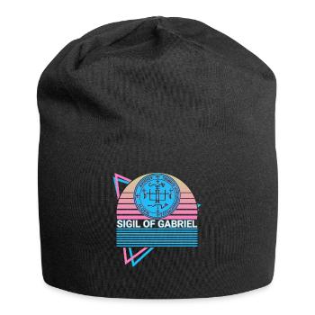 Siegel von Gabriel Erzengel Siegel Retro - Bonnet en jersey - noir - Devant