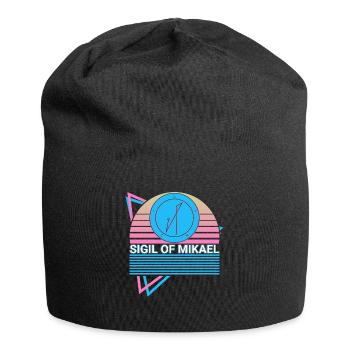 Seal of Mikael Archangel Seal Retro - Jersey Beanie - black - Front