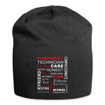 Pharmacy Technician Tech Medicine Pharmacist Quote - Jersey-Beanie - Schwarz - Vorne