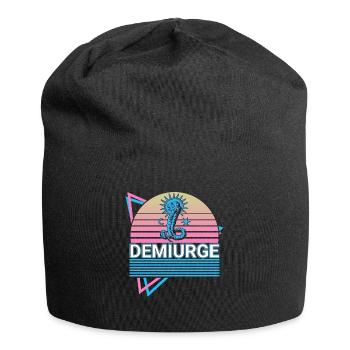 Démiurge Lion Gnostique Rétro - Bonnet en jersey - noir - Devant