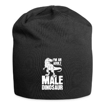 Dinosaure Dinosaure adulte - Bonnet en jersey - noir - Devant