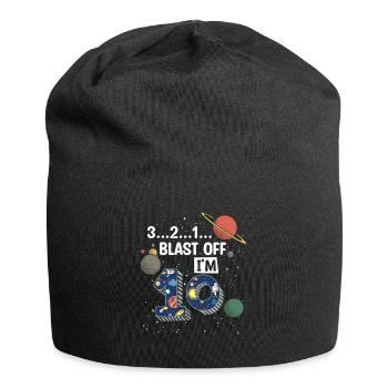 Blast Off Ich Bin 10 Jahre Alt, 10. Geburtstag - Jersey-Beanie - Schwarz - Vorne