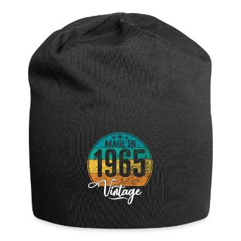 Vintage Made in 1965 Geburtsjahr 1965 Geburtstag - Jersey-Beanie - Schwarz - Vorne