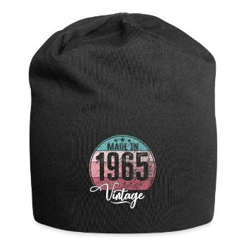 Vintage Made in 1965 Geburtsjahr 1965 Geburtstag - Jersey-Beanie - Schwarz - Vorne