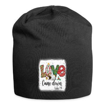 Love Came Down Luke 211 Baby Jesus Christmas - Jersey-Beanie - Schwarz - Vorne