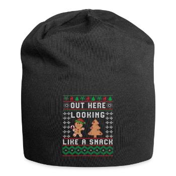 Out Here Looking Like A Snack Christmas Cookie - Jersey Beanie - black - Front