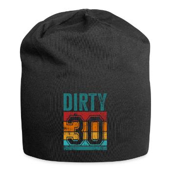 30. Geburtstag 30 Jahre alt Dirty 30 - Jersey-Beanie - Schwarz - Vorne