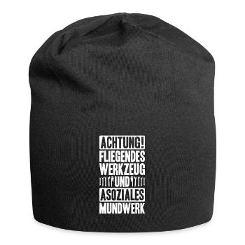 Anlagenmechaniker Klempner Plumber Sanitär Heizung - Jersey-Beanie - Schwarz - Vorne