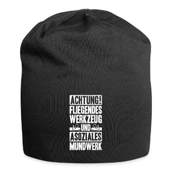 Staplerfahrer Gabelstaplerfahrer Forklift Operator - Jersey-Beanie - Schwarz - Vorne