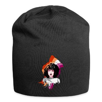 Afro Girl Gay Lesbian Flag Black History Melanin B - Jersey-Beanie - Schwarz - Vorne