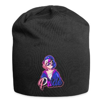 Genderfluid Proud Japanese Cool Anime Girl Gen - Jersey Beanie - black - Front