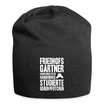 Friedhofsgärtner Friedhof Cemetery Gardener - Jersey-Beanie - Schwarz - Vorne