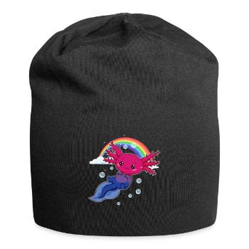 Bisexual Pride Bi Kawaii Axolotl Bisexual Flag - Bonnet en jersey - noir - Devant