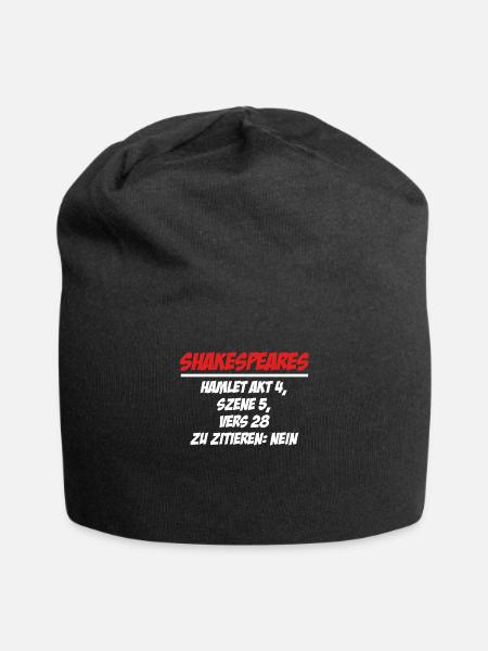 Schwarzer Humor Ironie - Jersey-Beanie - Schwarz