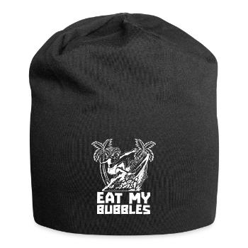 Surfer Surfen Iss Meine Blasen - Jersey-Beanie - Schwarz - Vorne