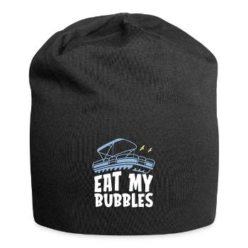 Pontonboot Iss Meine Blasen - Jersey-Beanie - Schwarz - Vorne